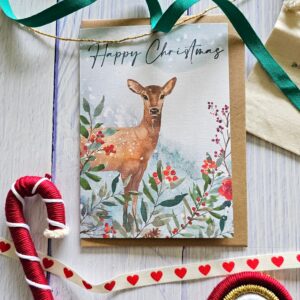 deer christmas card