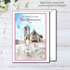 personalised communion cards for boy girl