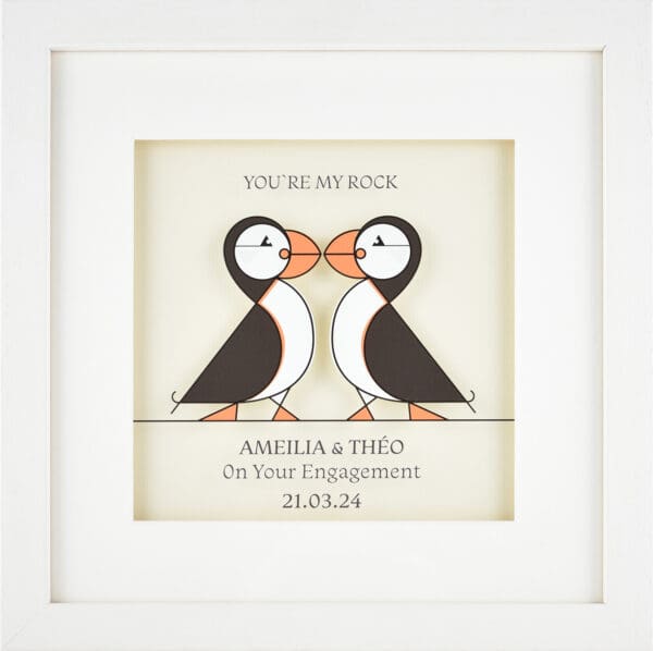 engagement personalised framed