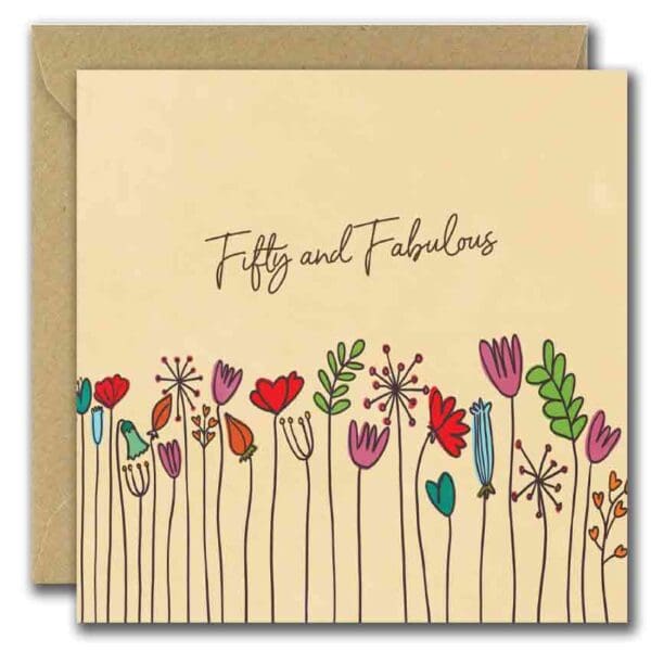 fifty birthday card