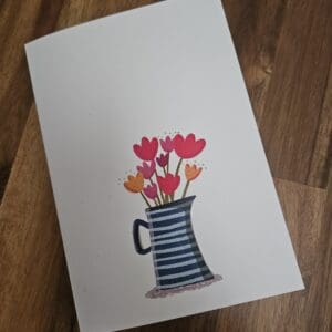 Blue Jug Hand Bound Notebook