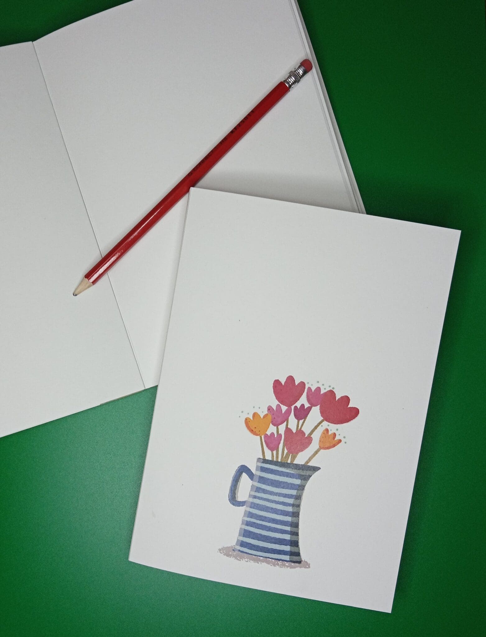 Blue Jug Hand Bound Notebook - Image 3