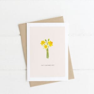 Daffodils Mothers Day card