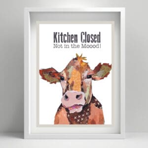 Funny Cow Kitchen Wall Art