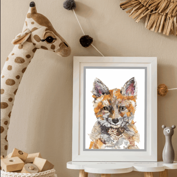 Little Fox Nursery Print