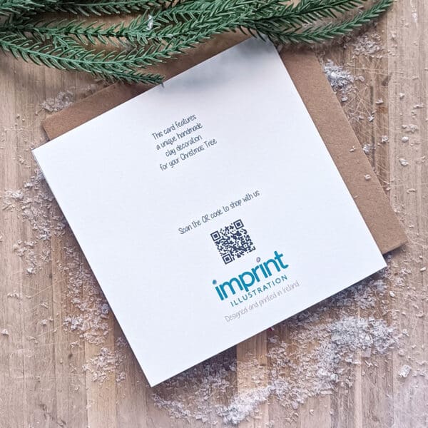 Personalized First Christmas Card: Clay Star Keepsake, Handmade Irish Design - Image 3