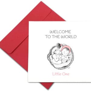 Welcome to the World baby card