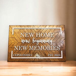 Personalised New Home Sign