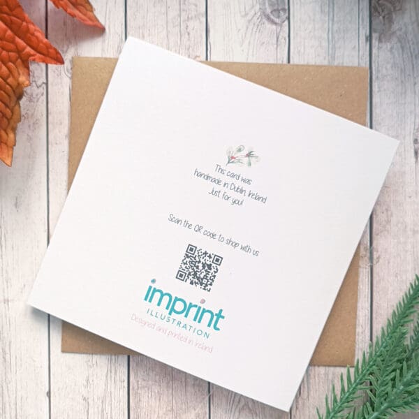 Personalised Merry Christmas card, Christmas bunting decoration - Image 3