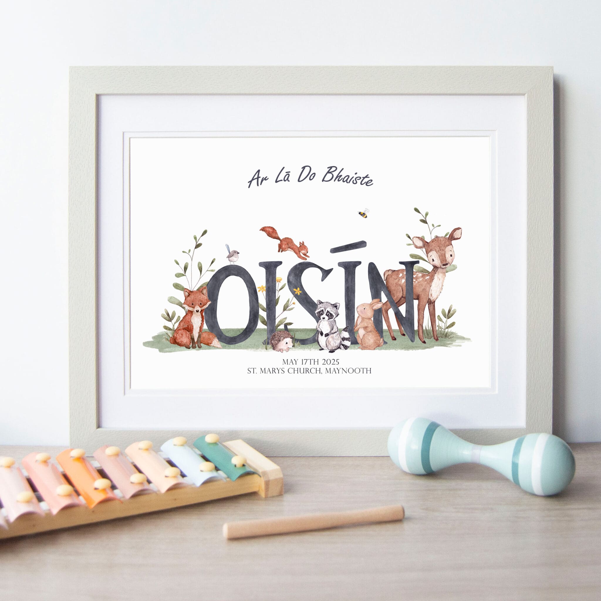 Unisex Irish Language Christening Print - Image 5
