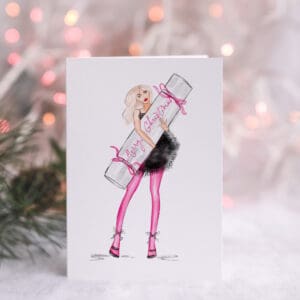 Greeting Christmas Cards : Giant Cracker set of 8