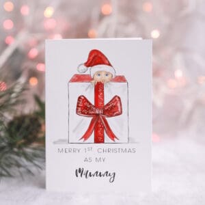 Greeting card : Christmas Card for first time Mother or Father From Baby