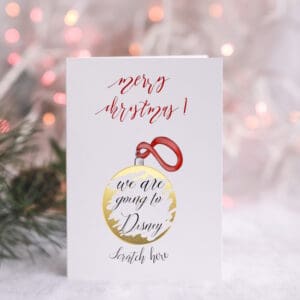 Greeting card : Christmas Bauble Scratch & Reveal