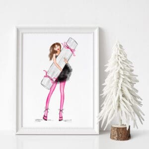 Art Print - Christmas cracker Holiday Illustration