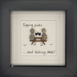 best friend pebble art