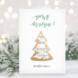 Greeting Scratch & Reveal card : Christmas Tree