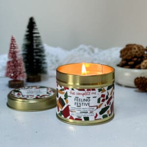 Feeling Festive Natural Wax Candle Tin