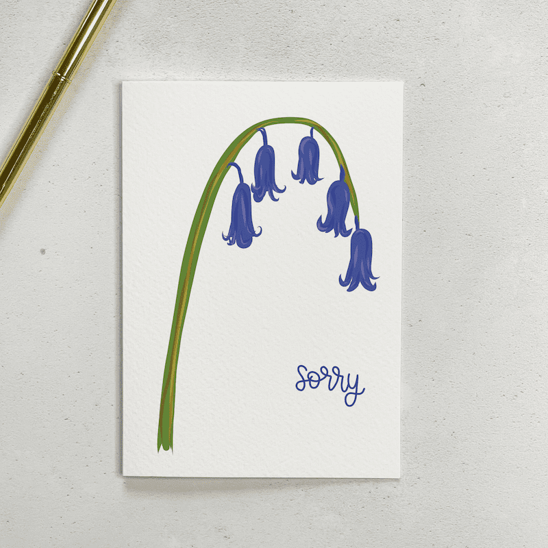 Floral Apology Card