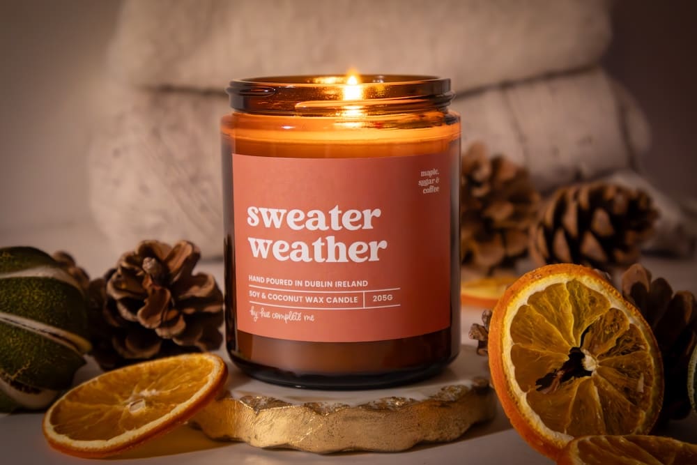 Sweater Weather Amber Jar Candle