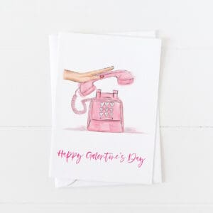 Greeting card - Galentines Pink phone