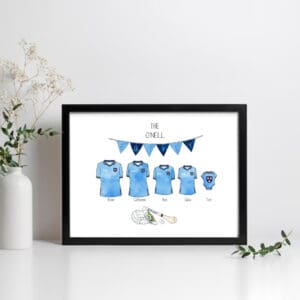 Irish Sport themed Family personalised illustration